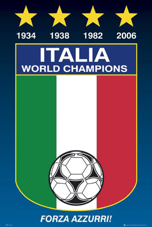 lgsp0401+italia world champions italian football national team poster